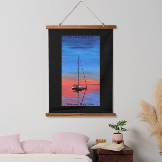 Sunset Mooring Hangend Wandkleed (Slaapkamer)