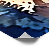 Sunset Mountain Art Design Poster (Hoek)