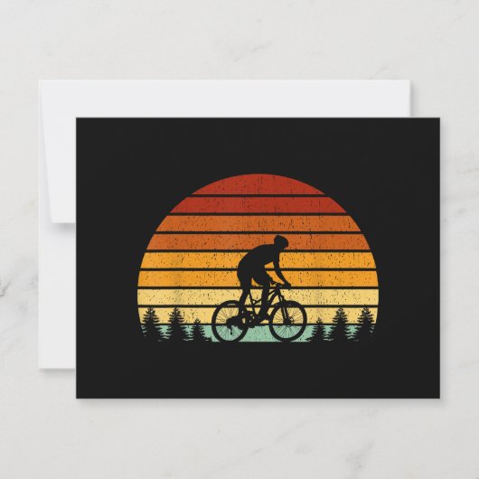 Sunset Mountain Biking Gift For Mountain B Bedankkaart (Voorkant)
