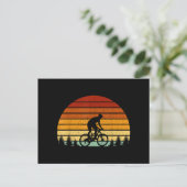 Sunset Mountain Biking Gift For Mountain B Briefkaart (Staand voorkant)