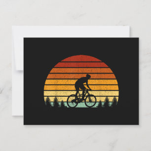 Sunset Mountain Biking Gift For Mountain B Briefkaart