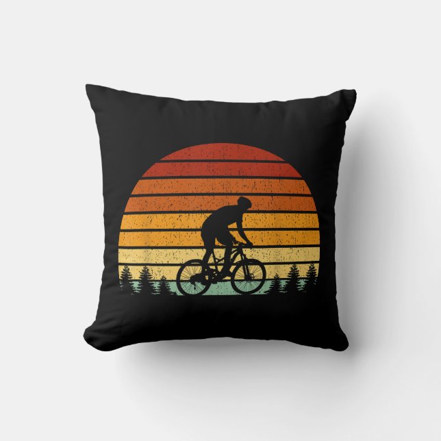 Sunset Mountain Biking Gift For Mountain B Kussen (Voorkant)