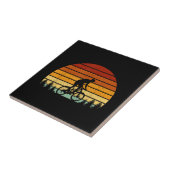 Sunset Mountain Biking Gift For Mountain B Tegeltje (Zijkant)