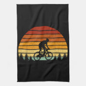 Sunset Mountain Biking Gift For Mountain B Theedoek (Verticaal)