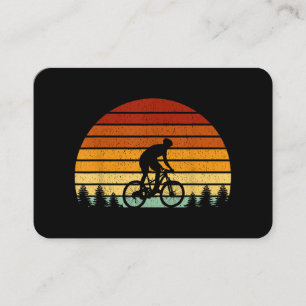 Sunset Mountain Biking Gift For Mountain B Visitekaartje