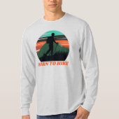  Sunset Mountain Bone om te wandelen T-shirt (Voorkant)