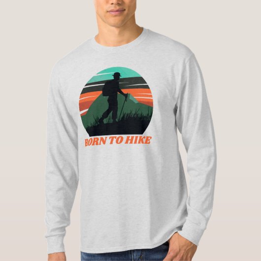 Sunset Mountain Bone om te wandelen T-shirt (Voorkant)