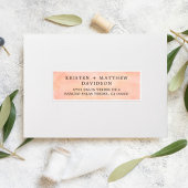 Sunset Mountain Bruiloft Gast Adresetiketten Sticker