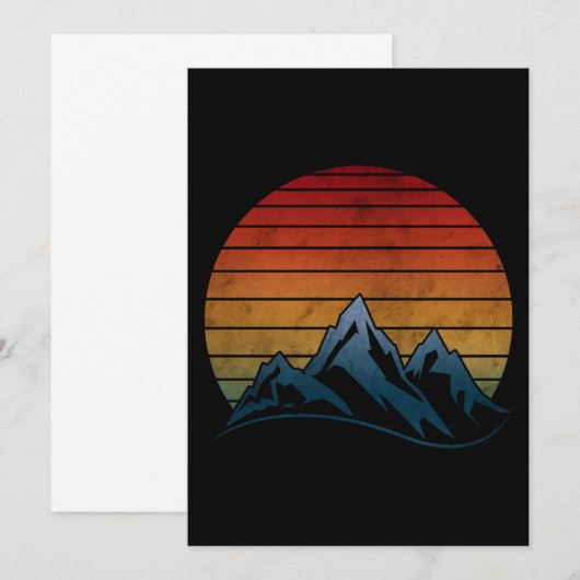 SUNSET  MOUNTAIN KAART (Voorkant / Achterkant)