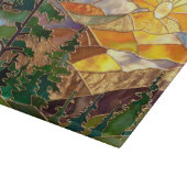 Sunset Mountain Kitchen Glas Snijplank (Hoek)