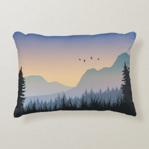 Sunset Mountain landschap Accent Kussen