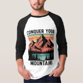  Sunset Mountain-landschapsillustratie T-shirt (Voorkant)