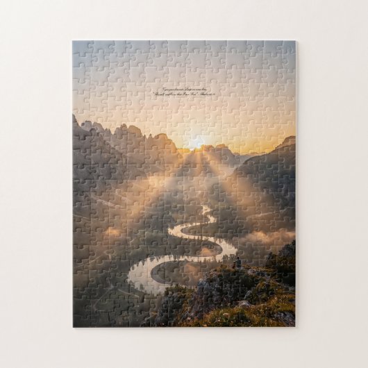 Sunset Mountain Puzzle christian Gift Legpuzzel (Verticaal)