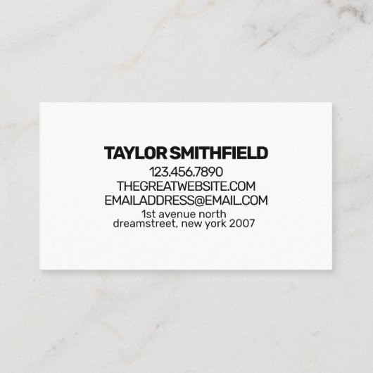 Sunset Mountain Range Adventure Visitekaartje (Achterkant)