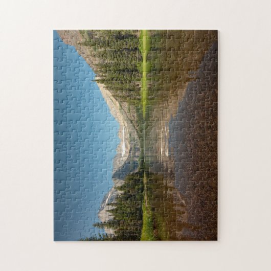 Sunset Mountain Reflection | Nationaal park Glacie Legpuzzel (Verticaal)