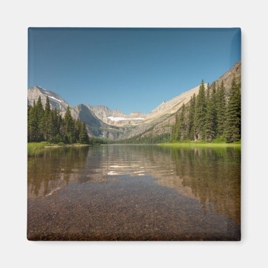 Sunset Mountain Reflection | Nationaal park Glacie Magneet (Voorkant)