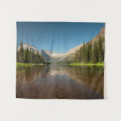 Sunset Mountain Reflection | Nationaal park Glacie Wandkleed (Voorkant (horizontaal))