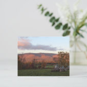 Sunset Mountain Scenery puzzel Briefkaart (Staand voorkant)