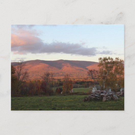 Sunset Mountain Scenery puzzel Briefkaart (Voorkant)