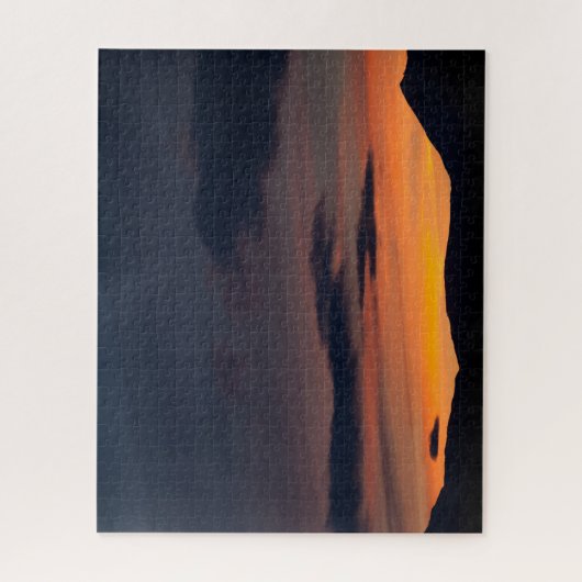 Sunset Mountain Silhouette Legpuzzel (Verticaal)