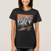 Sunset Mountain Wandelen T-shirt (Voorkant)