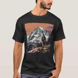 Sunset Mountain Wandelen T-shirt