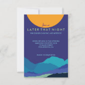 SUNSET & MOUNTAINES Bar Bat Mitzvah Party Card Kaart (Voorkant)
