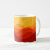 Sunset Mountains Banner Koffiemok (Voorkant rechts)