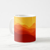 Sunset Mountains Banner Koffiemok (Voorkant links)