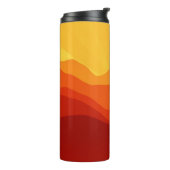 Sunset Mountains Banner Thermosbeker (Gedraaid links)