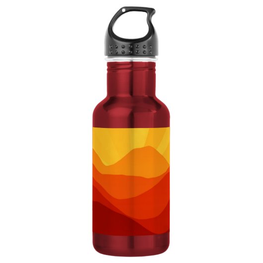 Sunset Mountains Banner Waterfles (Voorkant)