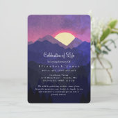 Sunset Mountains Celebration of Life Funeral (Staand voorkant)