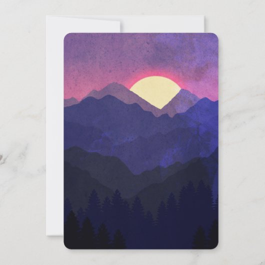 Sunset Mountains Celebration of Life Funeral (Achterkant)