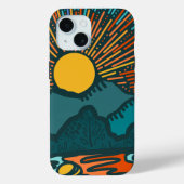 Sunset Mountains Hoesje-Mate iPhone case (Achterkant)