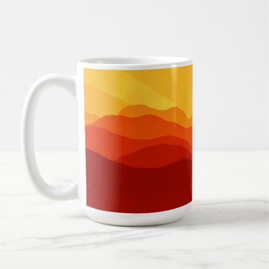 Sunset Mountains Illustratie-15662 Koffiemok (Links)