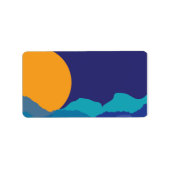 SUNSET & MOUNTAINS Print je eigen label (Voorkant)