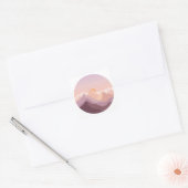 Sunset Mountains Vierkante Sticker (Envelop)