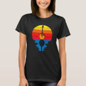 Sunset Music String Instrument Mandolin   T-shirt (Voorkant)