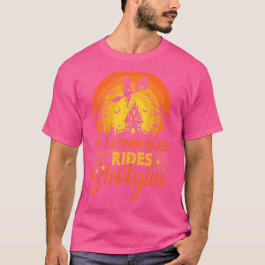  Sunset My Leonberger Dog Ride Shotgun Hall T-shirt (Voorkant)