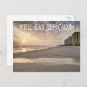 Sunset Myrtle Beach, South Carolina Briefkaart, VS Briefkaart (Voorkant / Achterkant)