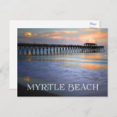 Sunset Myrtle Beach, South Carolina Briefkaart, VS Briefkaart (Voorkant / Achterkant)