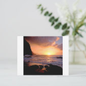 Sunset Na Pali Coast Hawaii Briefkaart (Staand voorkant)