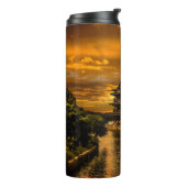 Sunset nabij Yixing, aangepaste tumbler Thermosbeker (Gedraaid links)
