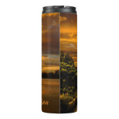 Sunset nabij Yixing, aangepaste tumbler Thermosbeker (Achterkant)