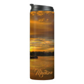 Sunset nabij Yixing, aangepaste tumbler Thermosbeker (Geroteerd rechts)