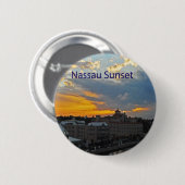 Sunset, Nassau Bahamas Ronde Button 5,7 Cm (Voorkant /achterkant)