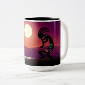 Sunset Native Amerikaanse Kokopelli Koffie Mok (Voorkant rechts)