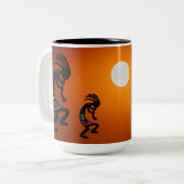 Sunset Native Amerikaanse Kokopelli Koffie Mok (Voorkant links)