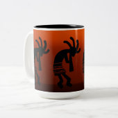 Sunset Native Amerikaanse Kokopelli Koffie Mok (Voorkant links)
