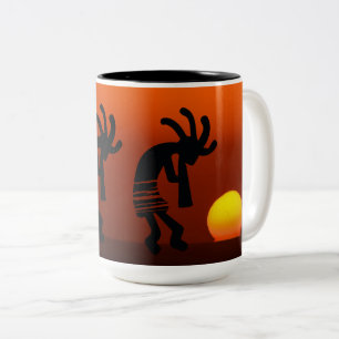 Sunset Native Amerikaanse Kokopelli Koffie Mok